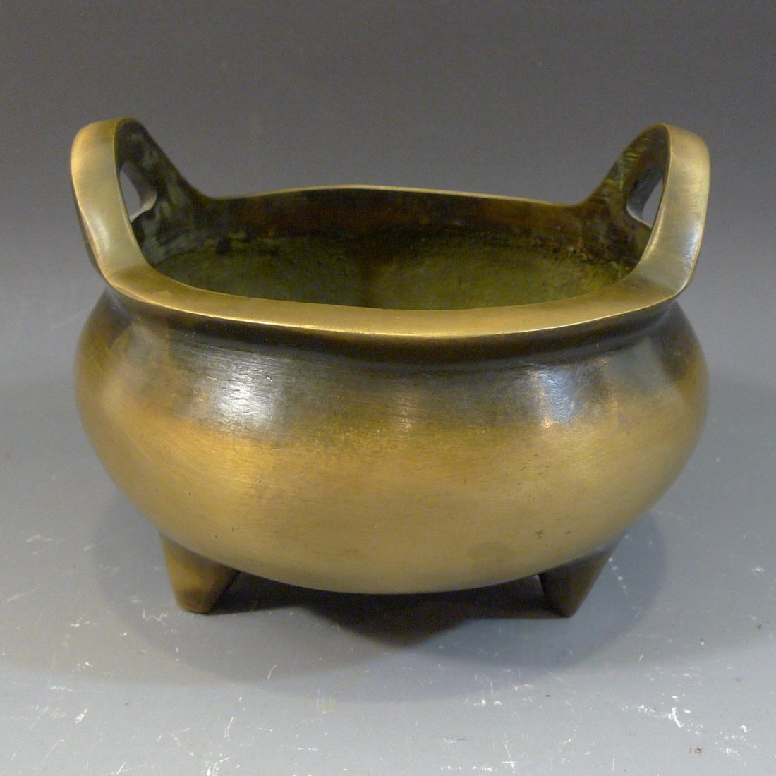 ANTIQUE CHINESE BRONZE CENSOR - XUANDE MARK (1 of 7)