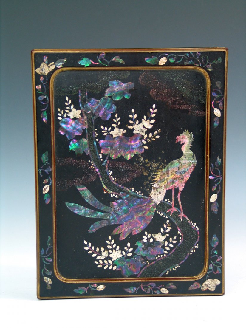 Chinese Mother-of-Pearl Inlaid Lacquer Jewelry Box (1 of 7)