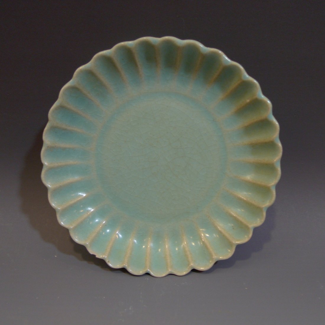 ANTIQUE CHINESE RU WARE CELADON PORCELAIN DISH - QING (1 of 5)