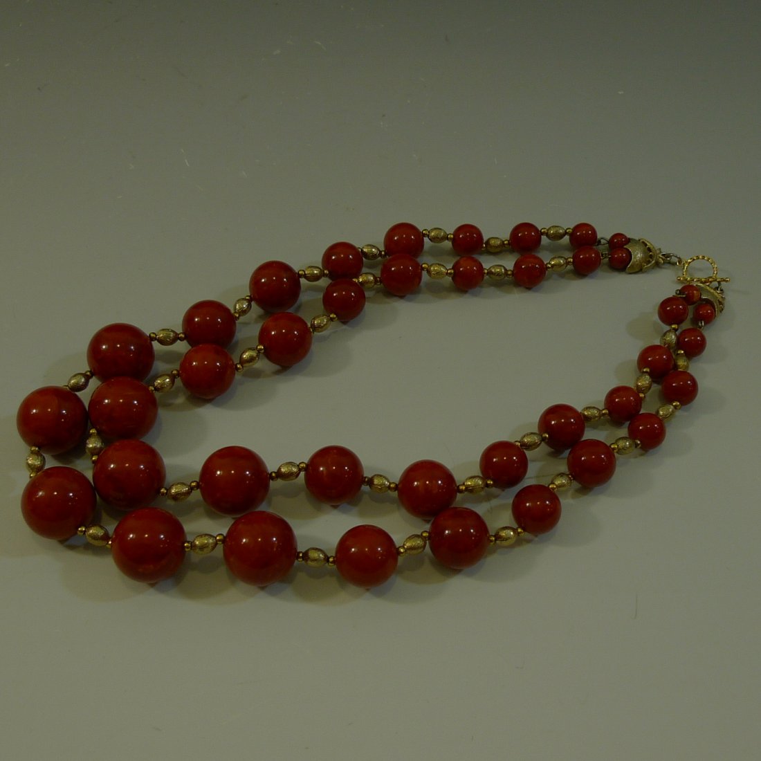 VINTAGE BUTTERSCOTCH AMBER BAKELITE BEADS NECKLACE (1 of 4)