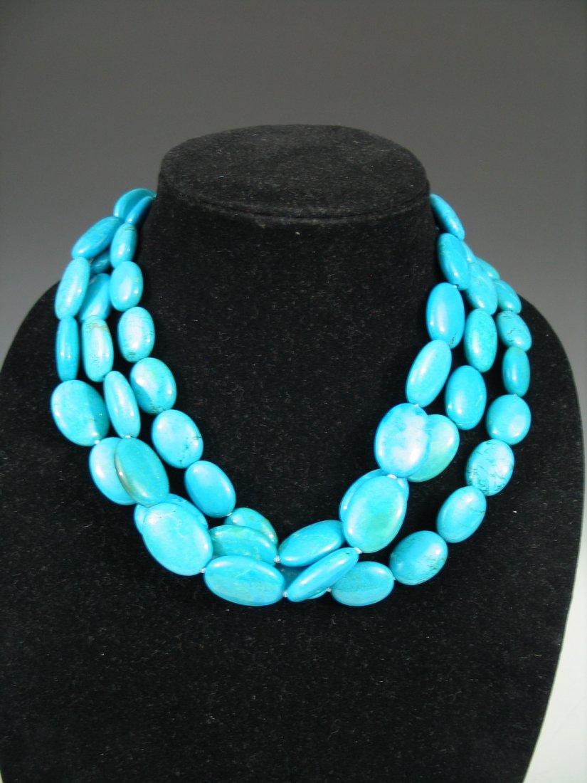 Big Turquoise Beads Necklace (1 of 3)
