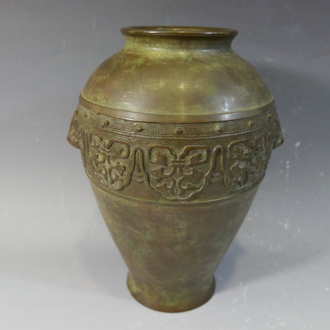 ANTIQUE CHINESE BRONZE VASE - 17/18 CENTURY (1 of 8)