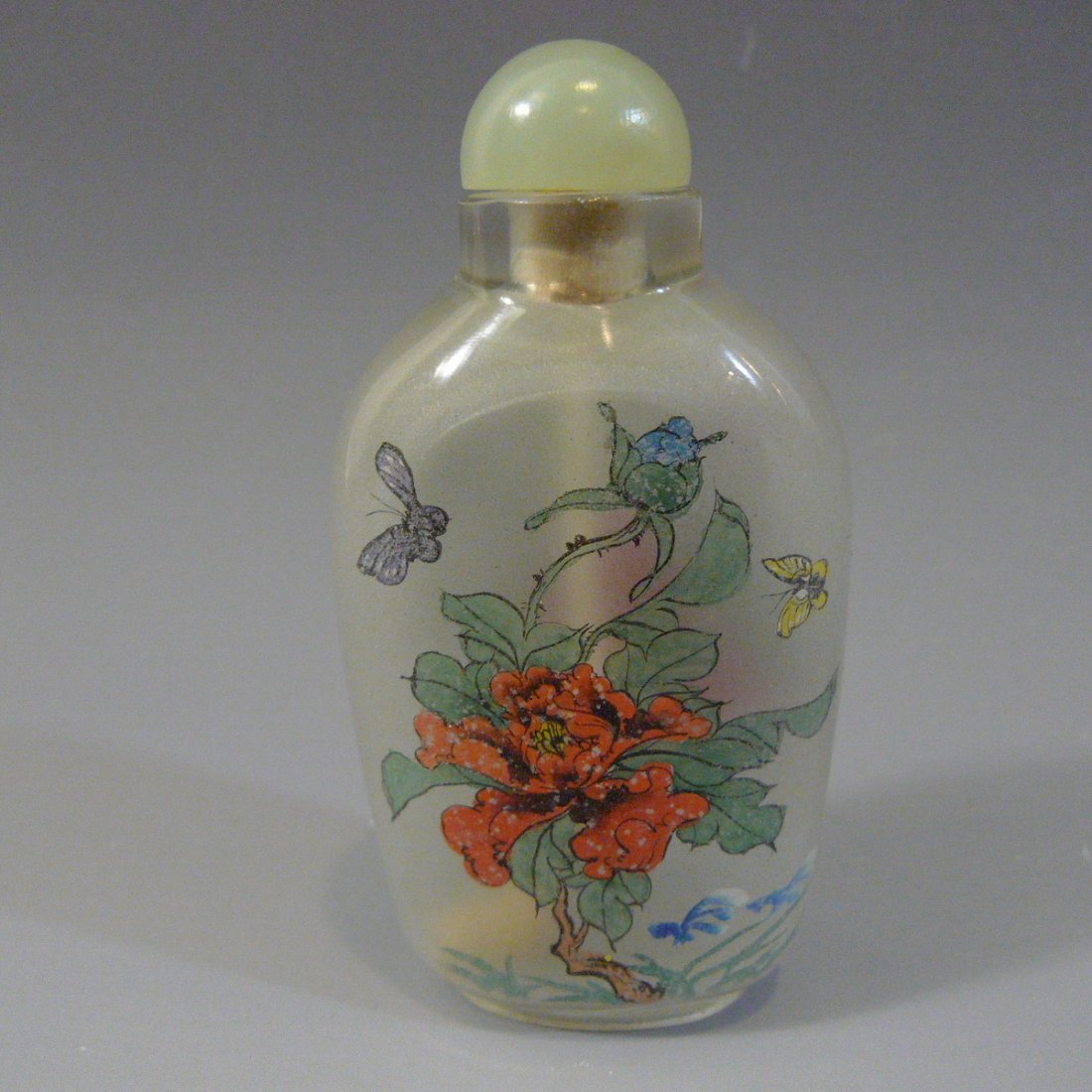 ANTIQUE CHINESE INTERIOR PAINTED GLASS SNUFF BOTTLE Apr 16, 2016