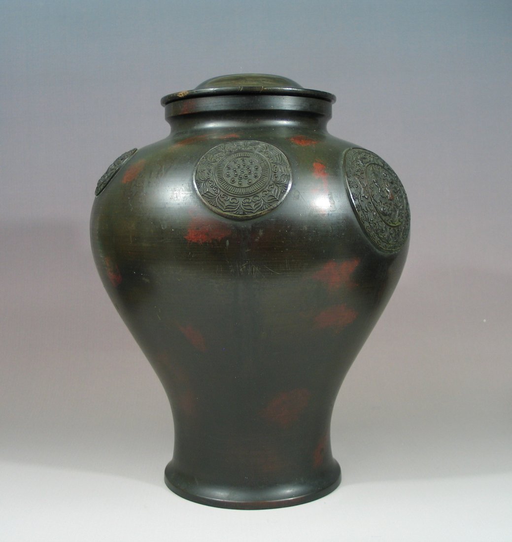 Big Antique Japanese Bronze Vase (1 of 8)