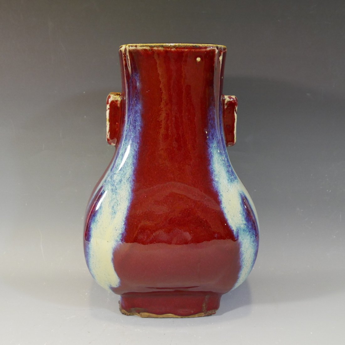 ANTIQUE CHINESE FLAMBE PORCELAIN VASE - GUANGXU MARK (1 of 9)