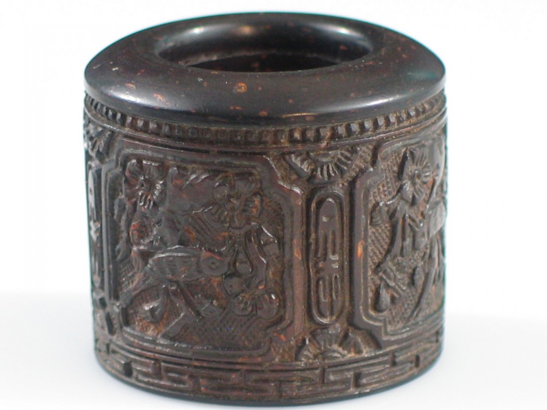 Chinese Coconut Shell Thumb Ring (1 of 3)