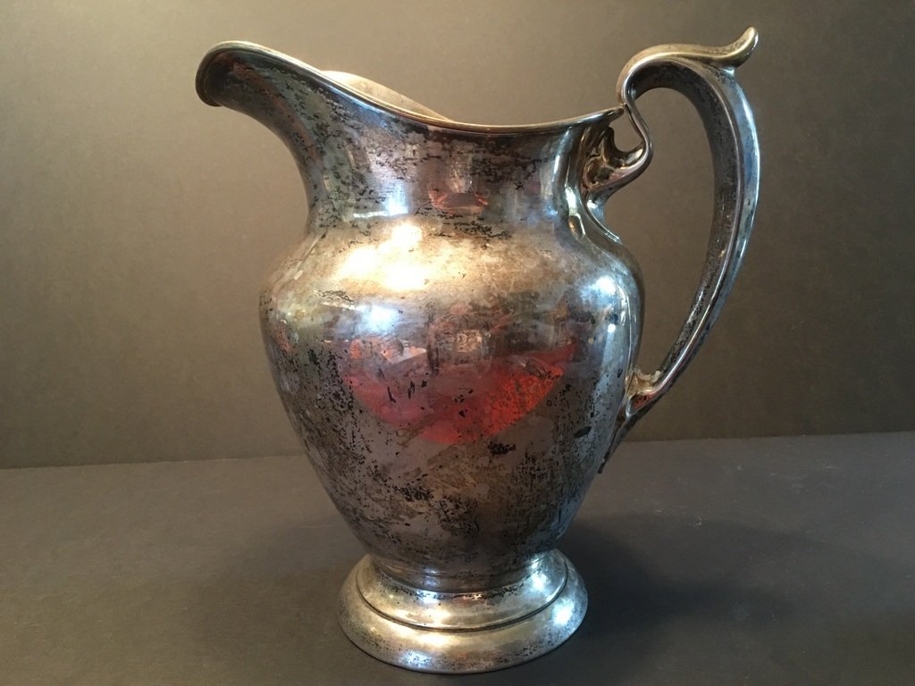 VINTAGE Large Gorham Sterling Pitcher, 4 1/4 pint. 8 (1 of 6)