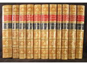 1167: Jules Verne Leather Bound Books 19th c