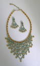 40: Vintage Bib Necklace and Earrings