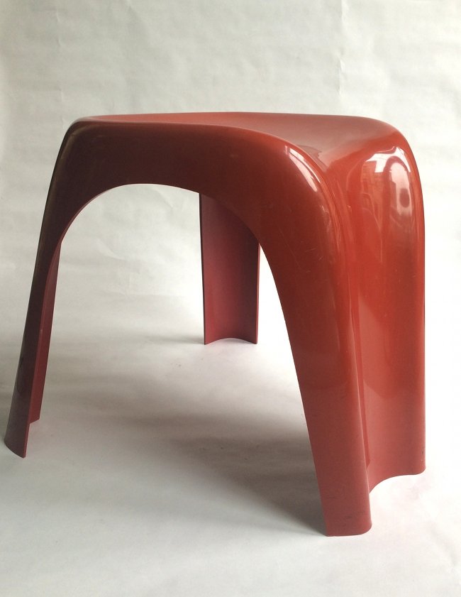 G. Castiglioni, Bilumen, Stacky stool: "Stacky" stool Giorgina Castiglioni for Bilumen, Italy, 1973 h: 42 cm, 16 1/2'' ABS