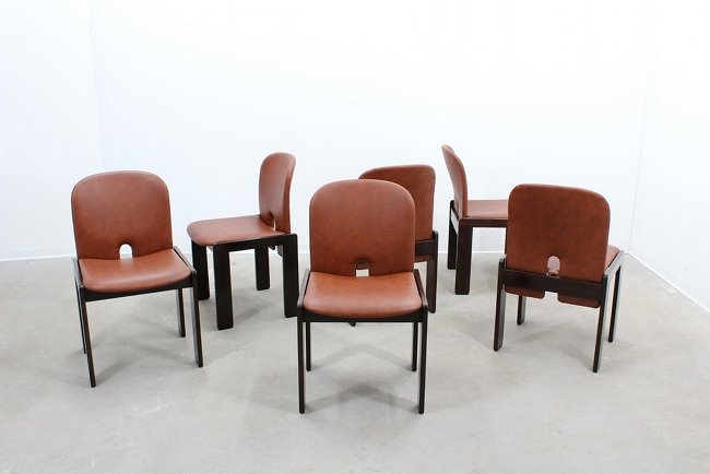 Afra and Tobia Scarpa, Cassina, six chairs (1 of 6)