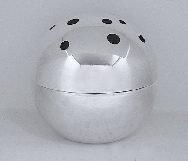 Lino Sabattini, Christofle, flower stand: Flower stand Mars. Lino Sabattini, Gallia, Christofle, 1950 ca. Portafiori Mars, Lino Sabattini, Prod. Gallia, Christofle, 1950 ca. Dimensioni: 13 x 13 cm