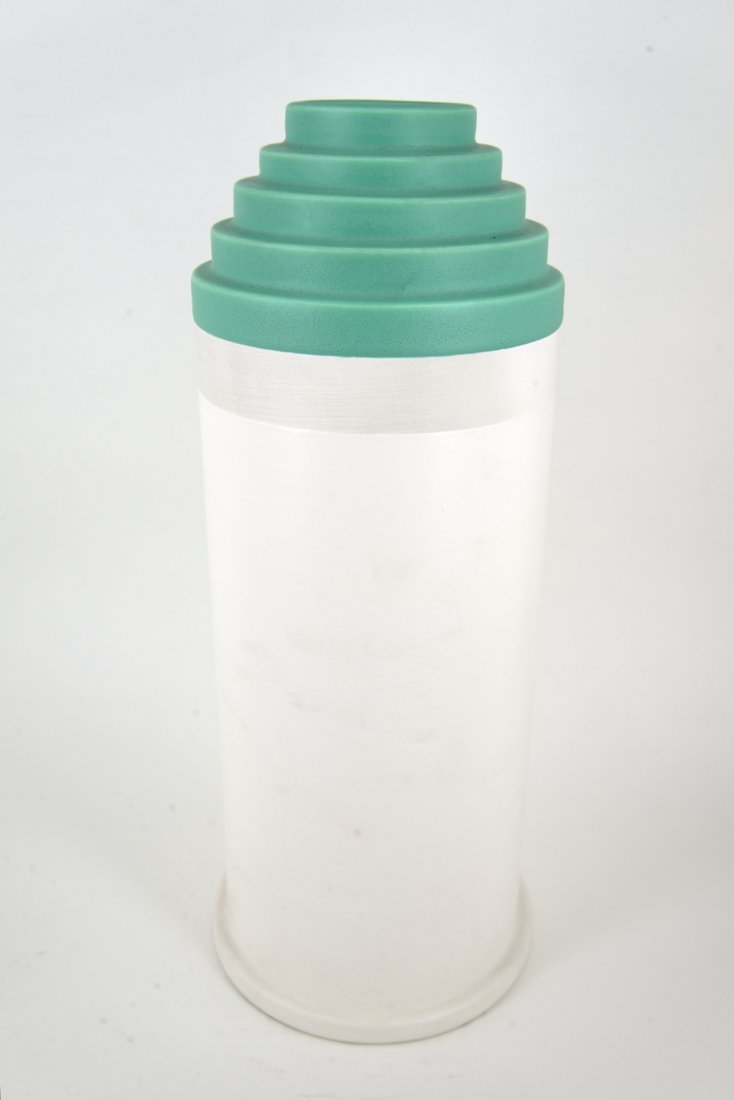 Ettore Sottsass, vase: Ettore Sottsass, enamelled pottery vase. Bitossi, Montelupo, 1970 ca.Ettore Sottsass, vaso a colaggio in ceramica smaltata. Prod. Bitossi Montelupo. 1970 ca.