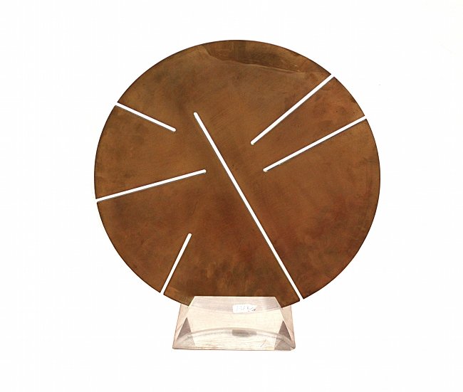 Angelo Mangiarotti, bronze sculpture: Angelo Mangiarotti, bronze sculpture. Angelo Mangiarotti. Scultura in bronzo. Dimensioni: diametro 40 cm (15,74")