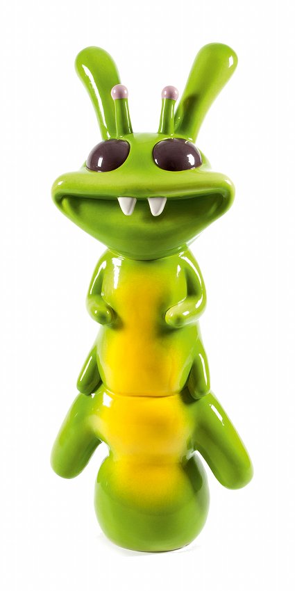 M. Giacon, Superego, Bug Bunny: An earthenware sculpture representing a bug. Limited Edition of 50. Artist's and producer's stamps. M. Giacon. BUG BUNNY . Scultura in ceramica policroma della collezione The Pop Will Eat Himself. Pro