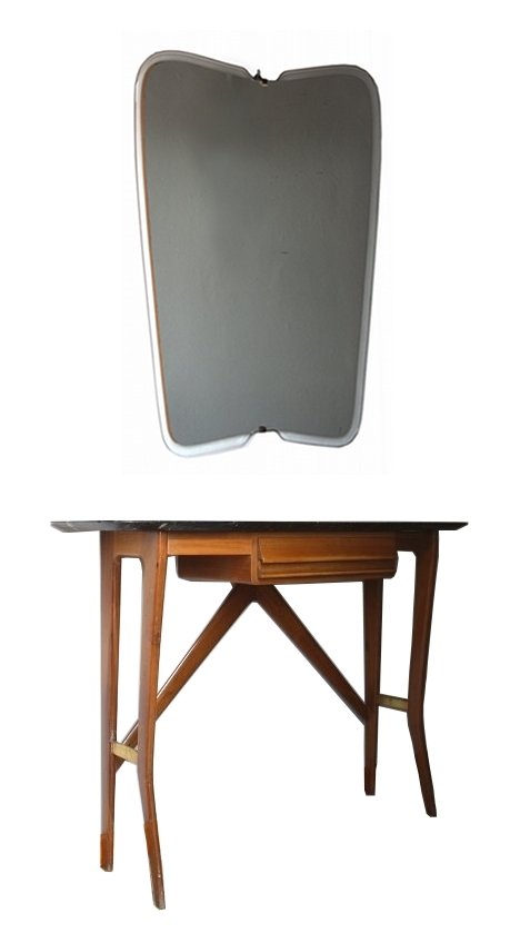 Ico Parisi (attr.), consolle and mirror (1 of 4)