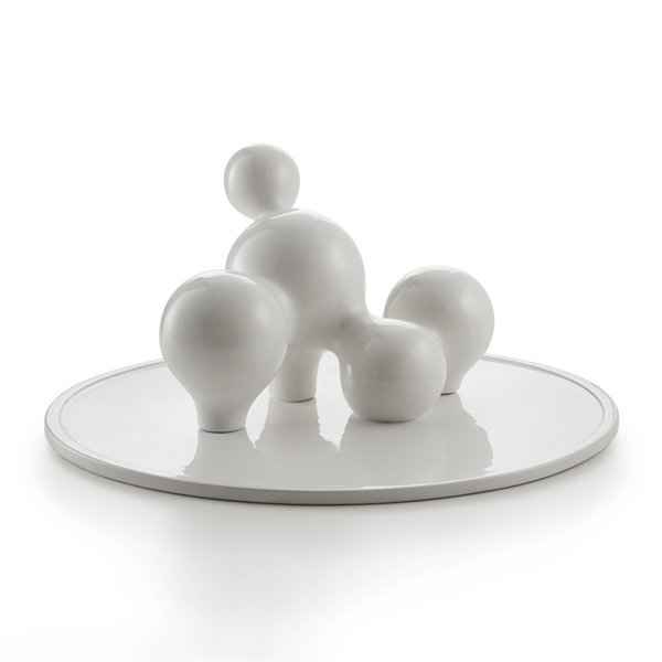 E. Babled, Pottery sculpture, Superego Ed.: E. Babled. Pottery sculpture. White. From Naturellement collection. Limited edition 33 pieces.E. Babled. VI. Scultura in ceramica di colore bianco della collezione Naturellement. Tiratura limitata 33