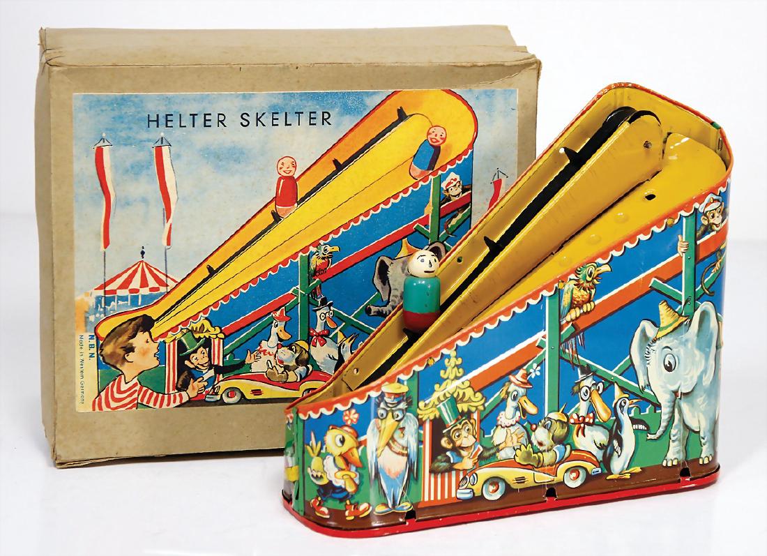 NBN Helter Skelter train, sheet metal lithographed, (1 of 1)