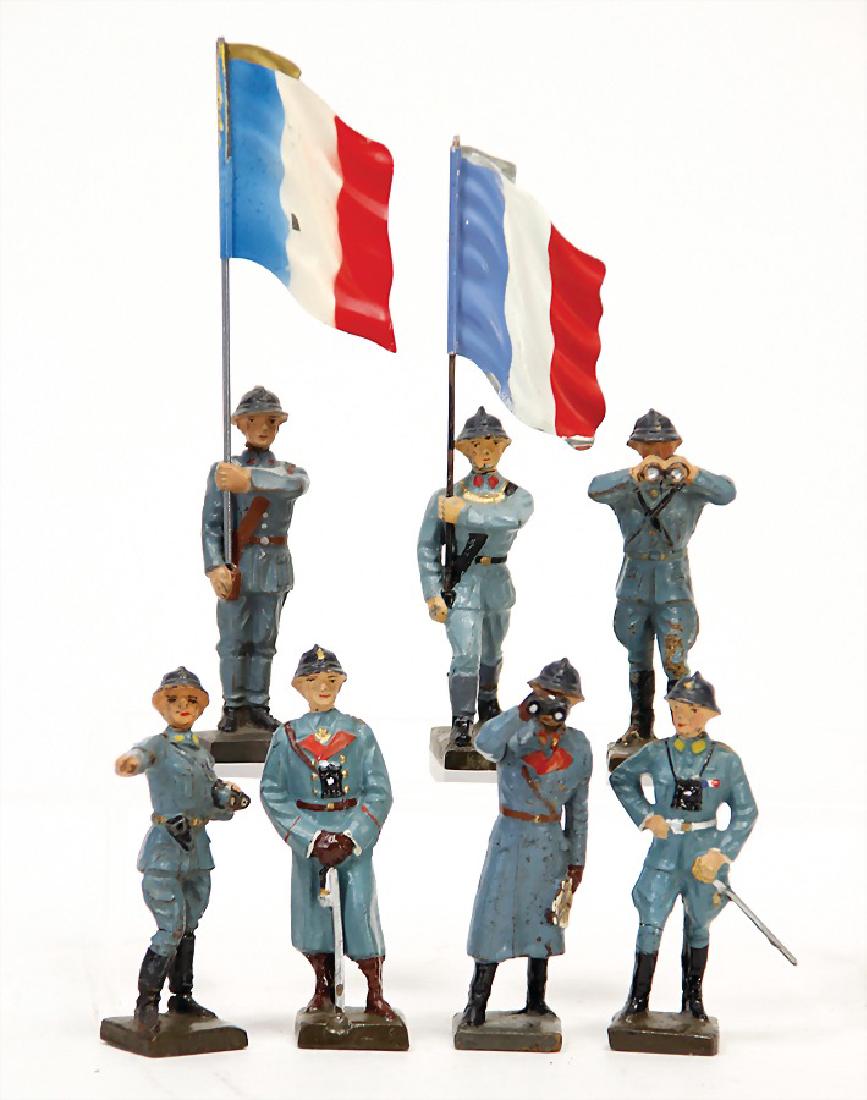 LINEOL mass, 7.5 cm, Frenchmen, 2 standard bearers, 1x (1 of 1)