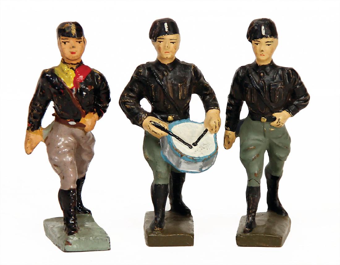 LINEOL 3 pieces, Italian fascists, drummer, 2x (1 of 1)