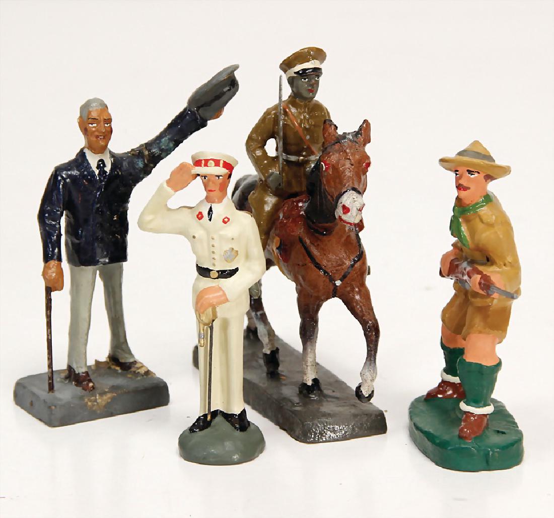 ELASTOLIN rider, suitable to 7.5 cm, with 3 figures, (1 of 1)