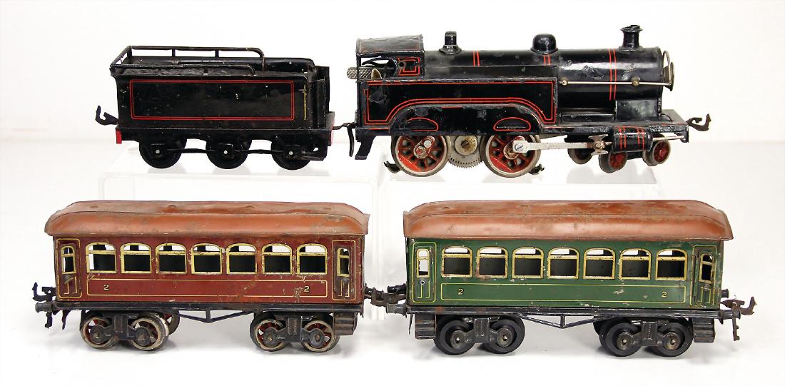 BING track 0, steam locomotive with separate tender 2B, (1 of 1)