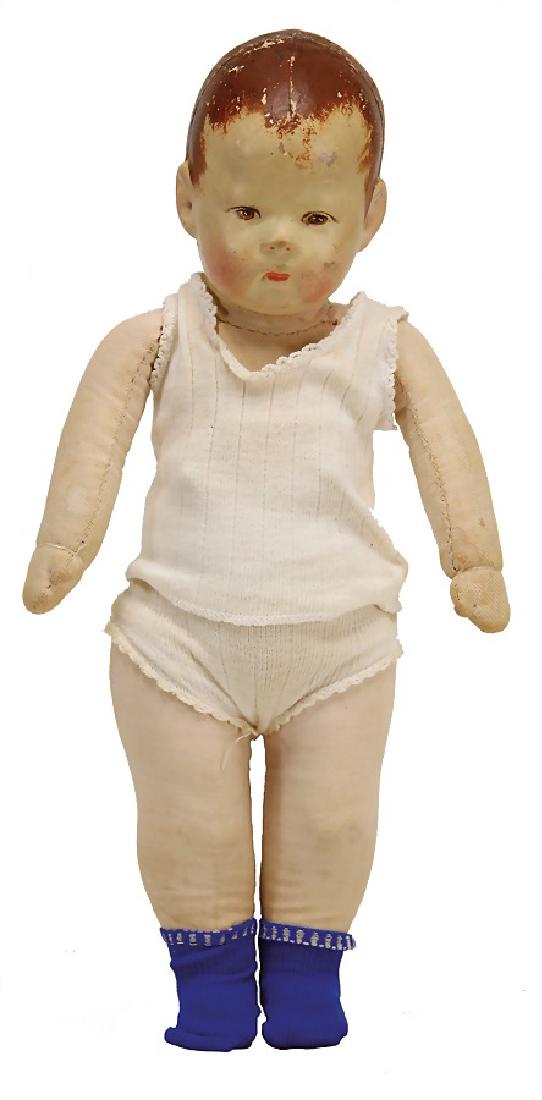 KÄTHE KRUSE small doll No. 1, 36 cm, fabric head, (1 of 1)