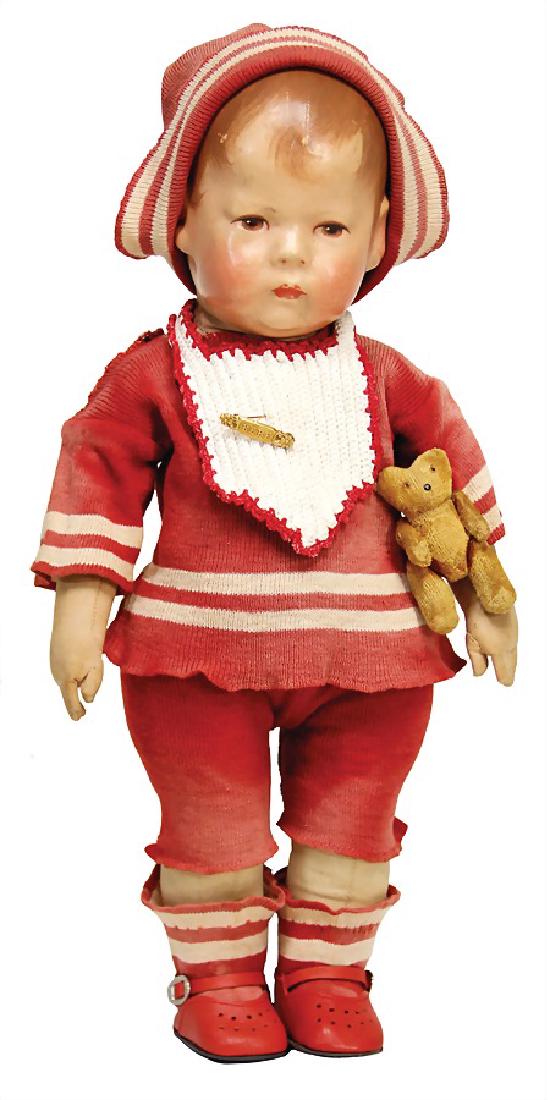 KÄTHE KRUSE doll No. 1, 3 clearly visible seams at (1 of 2)