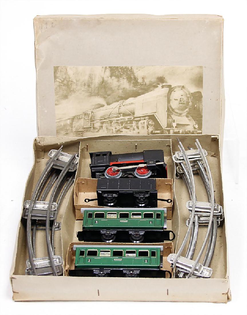 Blech-Eisenbahn, zum Aufziehen, Lok mit Tender, 2 (1 of 1)
