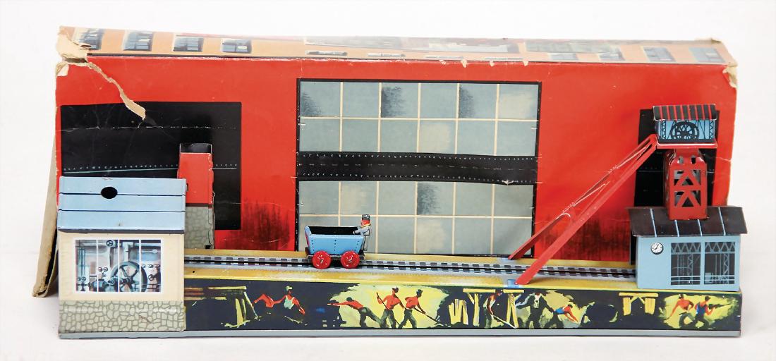 ARNOLD Berg-Wendebahn, Blech lithogr., 34 cm, Lore mit (1 of 1)