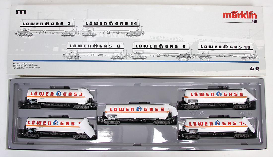MÄRKLIN Zugpackung, Kesselwagenset Löwen-Gas, (1 of 1)