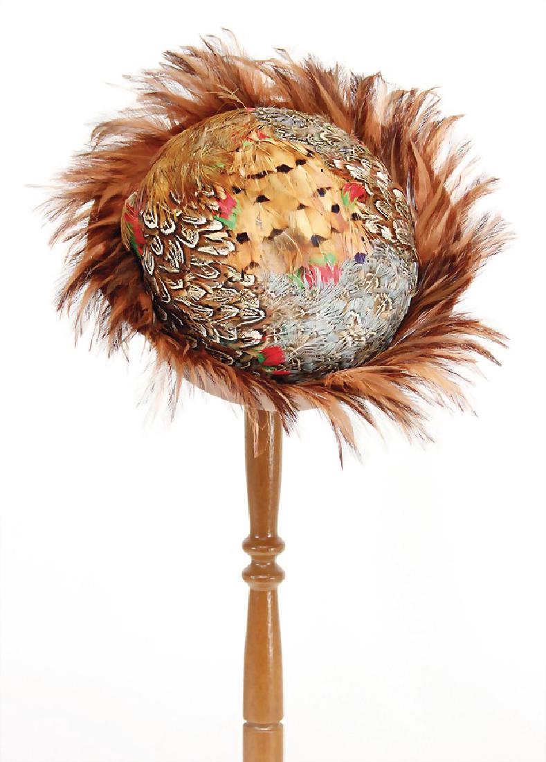 FAMOUS-BAR CO. ST. LOUIS felt hat, with exotic (1 of 1)