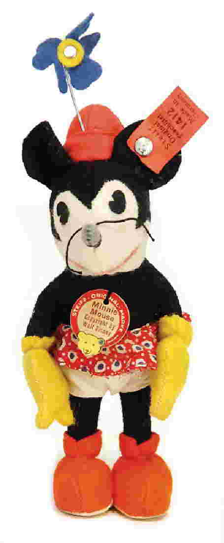 STEIFF Minnie Mouse, produced between 1932 and 1936,