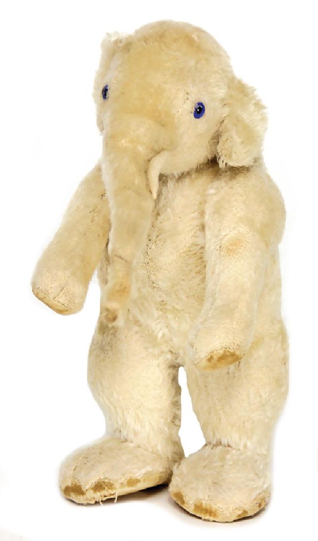 circus elephant, 24 cm, grey jointed, slightly faded, (1 of 5)