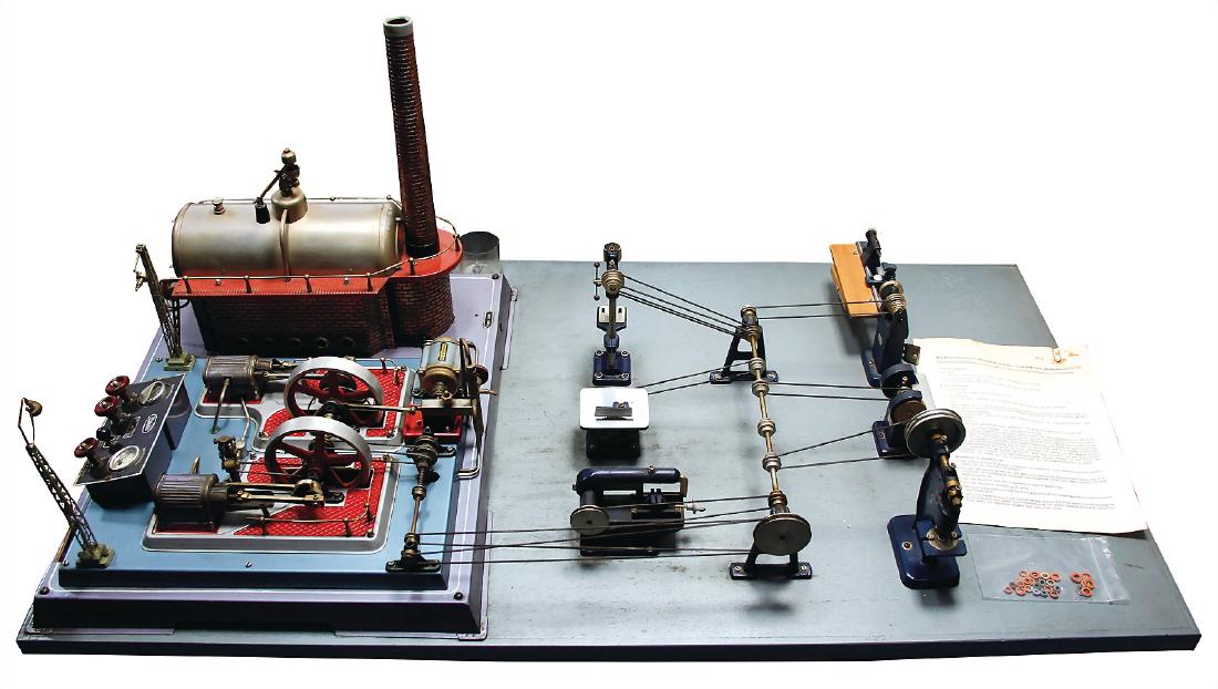 WILESCO big steam engine, 2 cylinders, with manometer (1 of 1)
