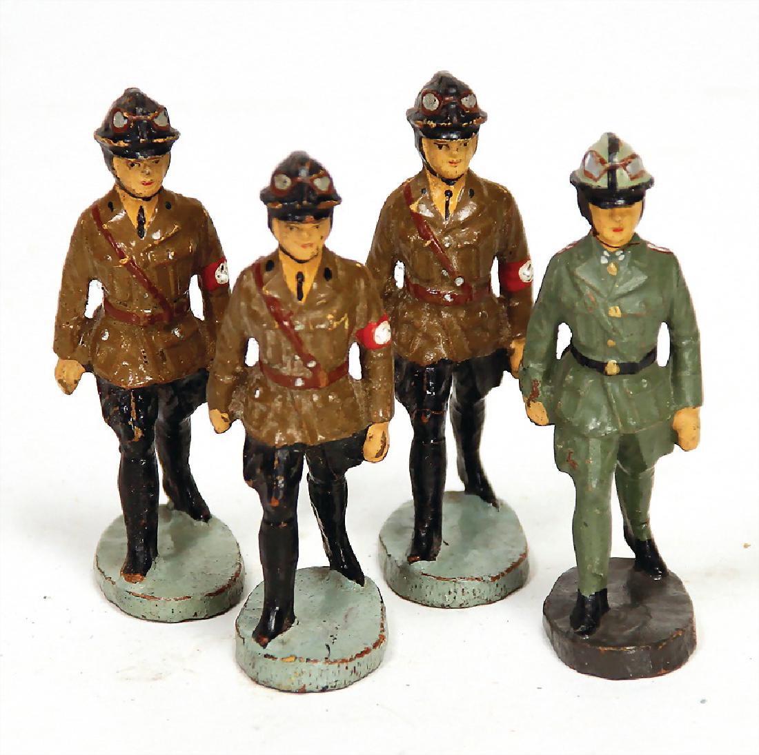 ELASTOLIN 4 pieces, mass,  Second World War, aviator (1 of 1)