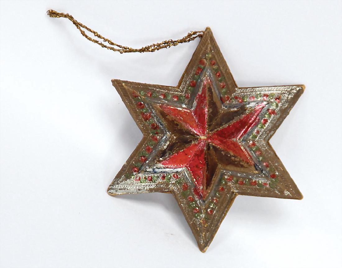 DRESDEN CARDBOARD Christmas tree decoration, star, 7 (1 of 1)