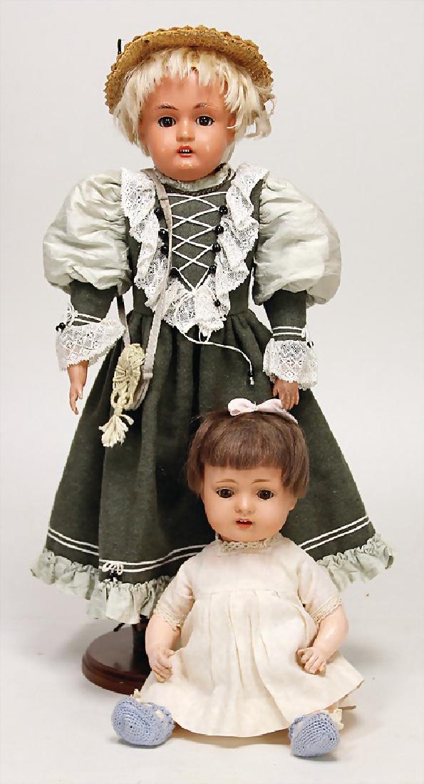 2 Celluloid-Puppen, 1x Bruno Schmidt, gem. 30, braune (1 of 1)