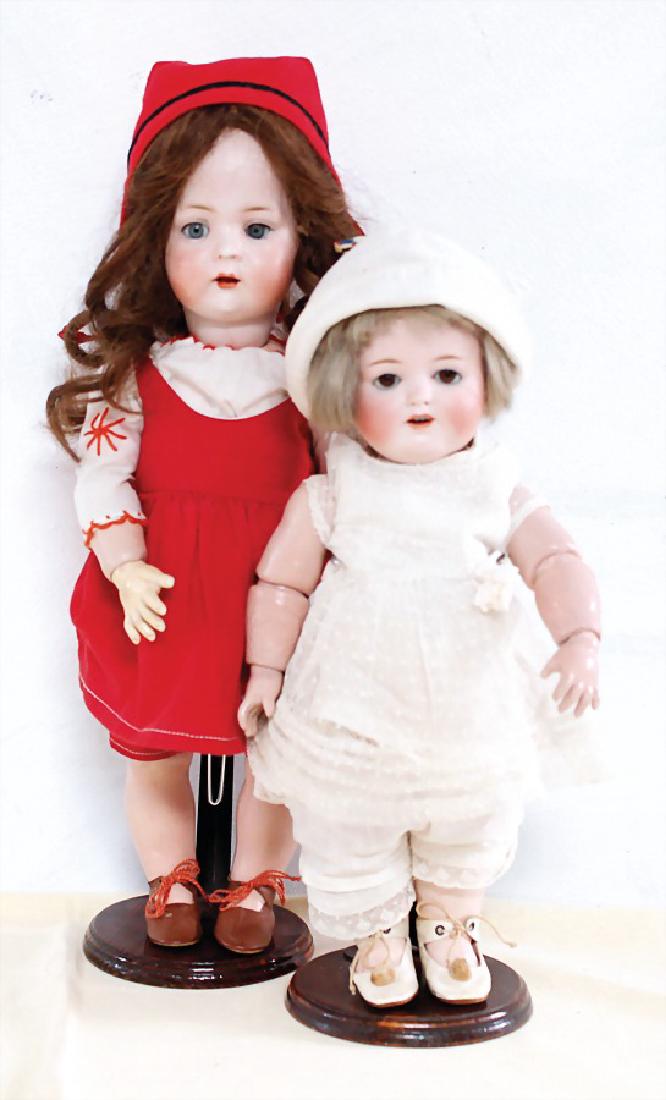 2 Porzellankopf-Puppen, 1x Bruno Schmidt, gem. 2097/3, (1 of 1)