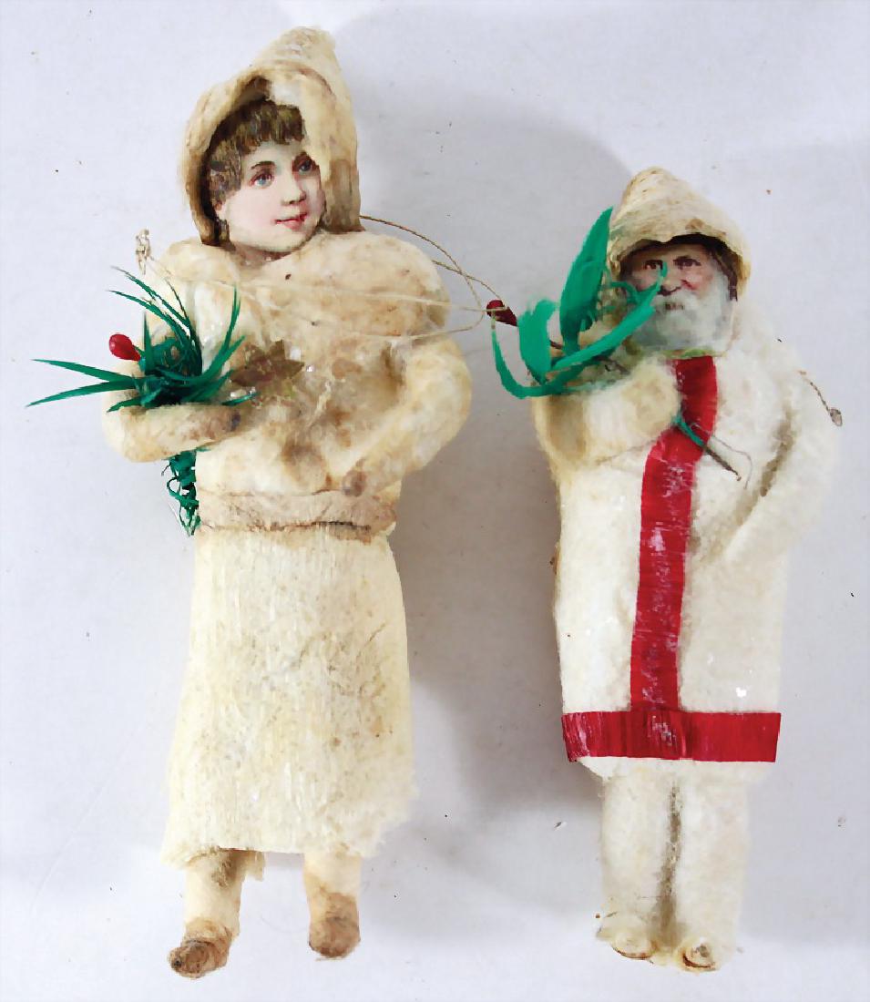 Christbaumschmuck, 2-tlg., Watte, Weihnachtsmann, 12 (1 of 1)