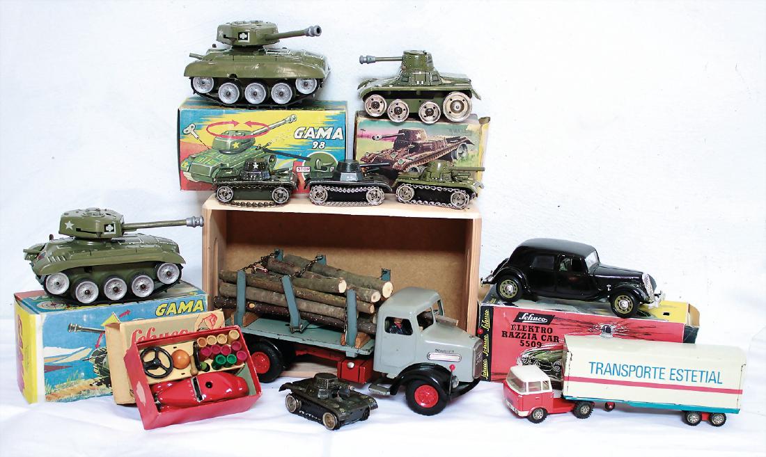 Konv. 15-tlg., Lastwagen, Kipplader, Anhänger, (1 of 1)