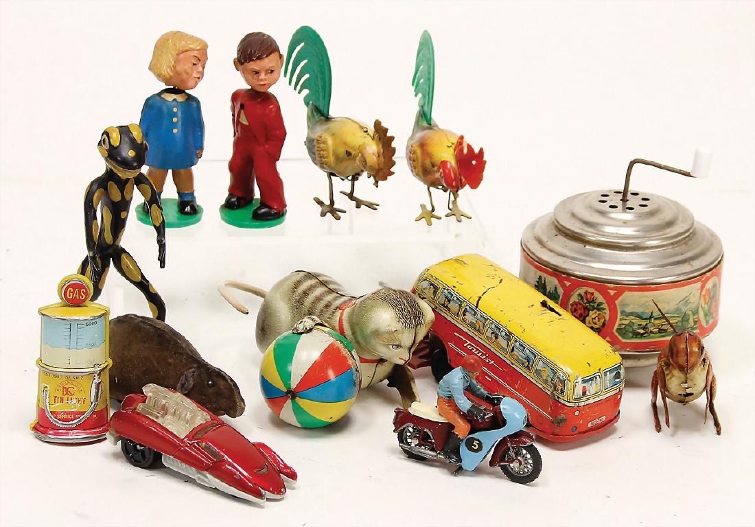 Konv. Blechspielzeug, Köhler, Katze mit seitl. (1 of 1)