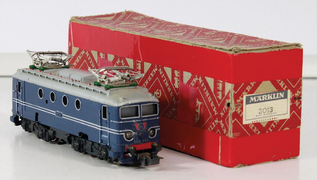 MÄRKLIN H0, SEH800, Bullaugen-Lok, blau, Guss, (1 of 1)