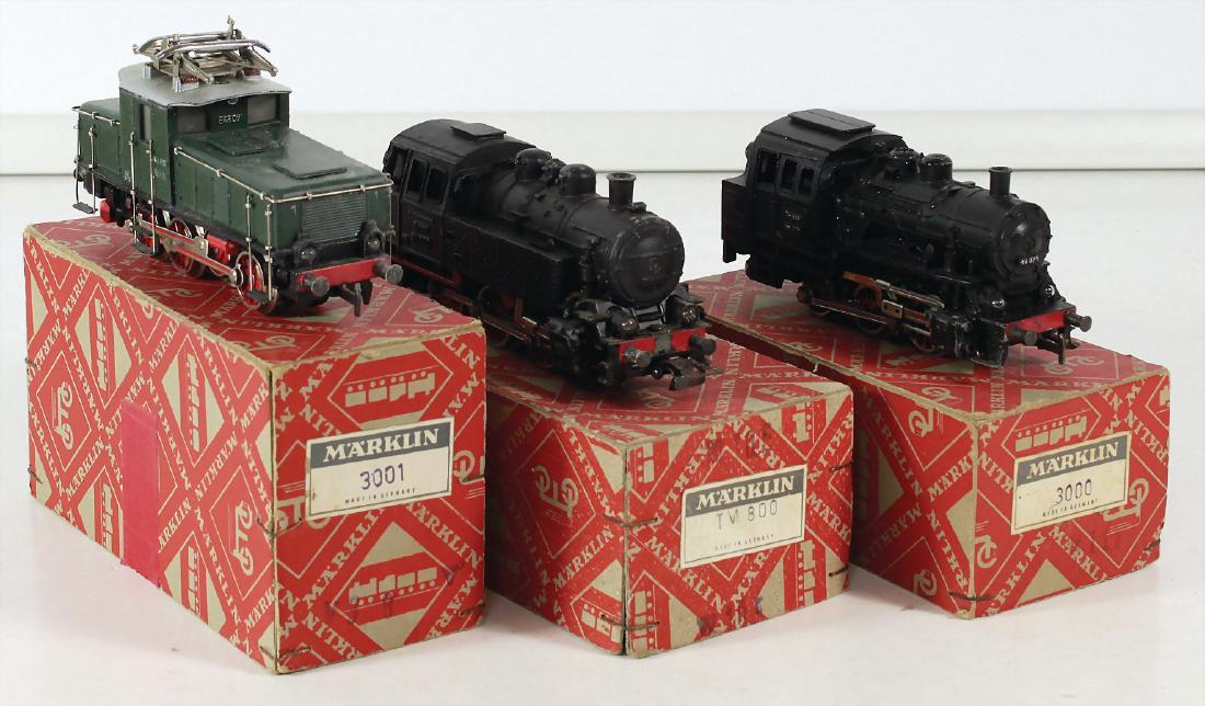 MÄRKLIN H0, 3-tlg., 3000, kl. Tenderlok, 3001 (1 of 1)