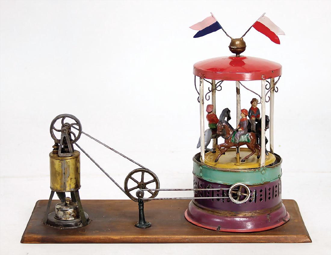 Karussell mit kl. oszillierenden Dampf-Maschine, Blech (1 of 1)