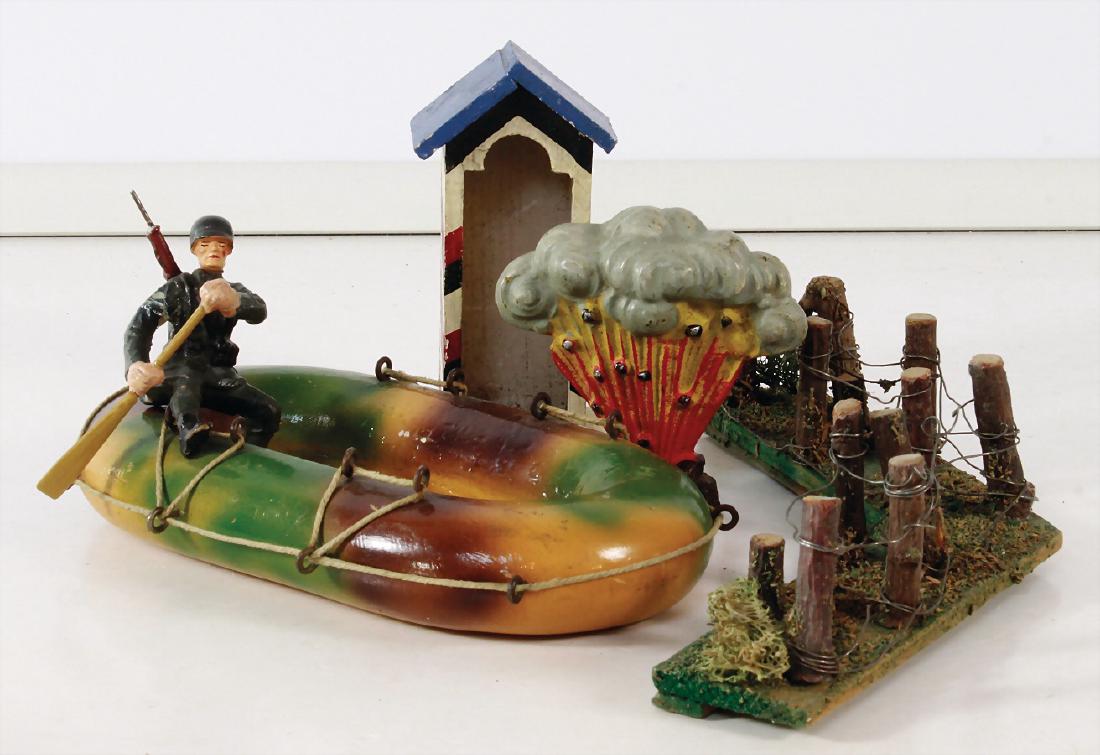 ELASTOLIN & LINEOL Schlauchboot, Holz, Mimikry, 1 (1 of 1)