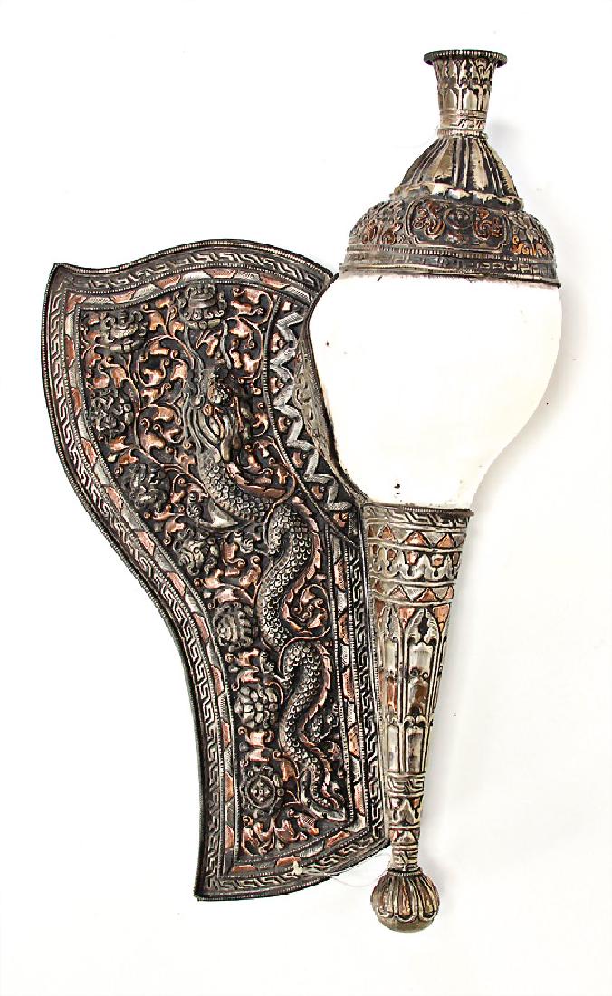 Conch, Sankha, Dungkar, Ladakh, little Tibet, 39 cm, (1 of 2)