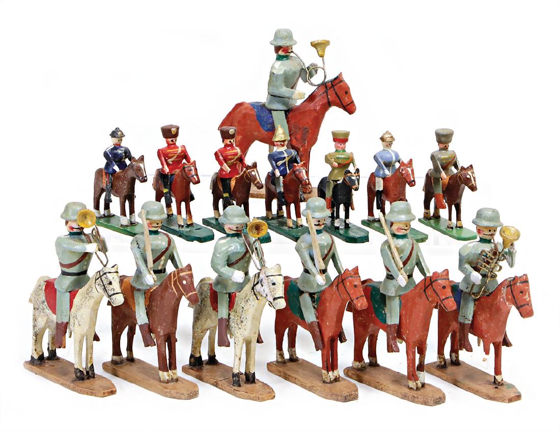 ERZGEBIRGE c. 20 pieces, cavalry, suitable for 3 cm and (1 of 1)