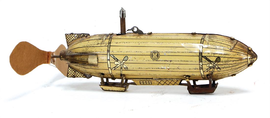 GÜNTHERMANN zeppelin, lithographed sheet metal, c. (1 of 1)