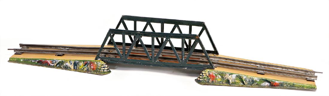 MÄRKLIN age-old, track 0, through truss bridge, with (1 of 1)
